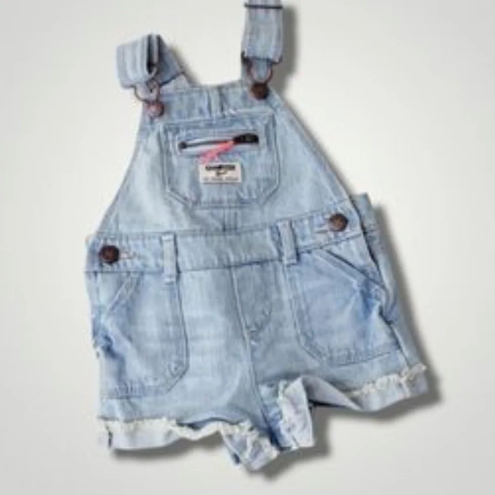 NWOT OshKosh Denim Overalls • Baby Girl • Jeans • Shorts